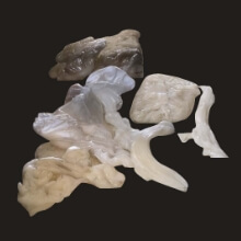 Large PE offcuts from production waste